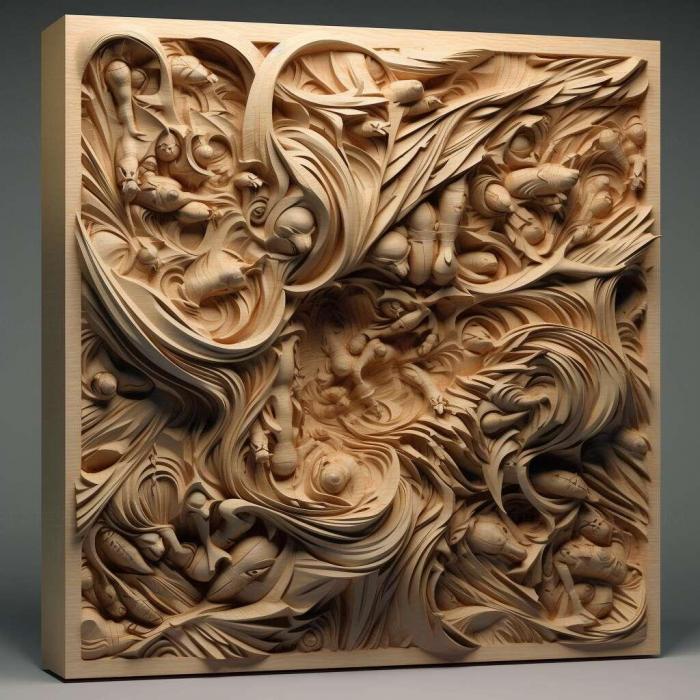 نموذج ثلاثي الأبعاد لآلة CNC 3D Art 